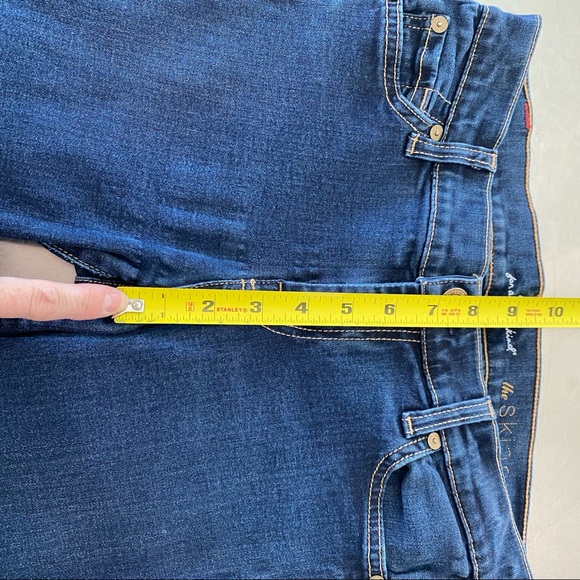 7 FOR ALL MANKIND The Skinny Dark Wash Jeans Denim Size 26 Perfect Fit Style - Picture 14 of 15